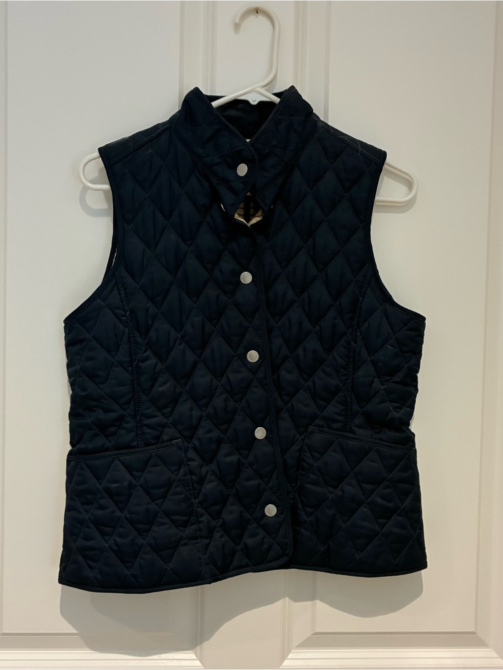 LL Bean Quilted Sleeveless Vest - Black